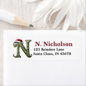 Weihnachtsmannmütze Monogramm (Insitu)