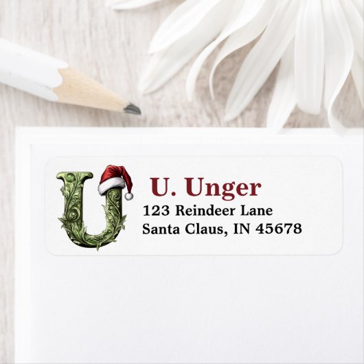 Weihnachtsmannmütze Monogramm (Insitu)