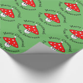 Weihnachtsmannmütze Mushroom Wrapping Paper Geschenkpapier (Ecke)