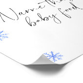 Weihnachtsmannmütze - Name des Babys für das Essen Poster (Ecke)