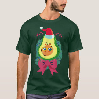 Weihnachtsmannmütze Niedlich Avocado Tropischer So T-Shirt