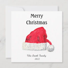 Weihnachtsmannmütze Niedlich Winter Weihnachten Re Karte