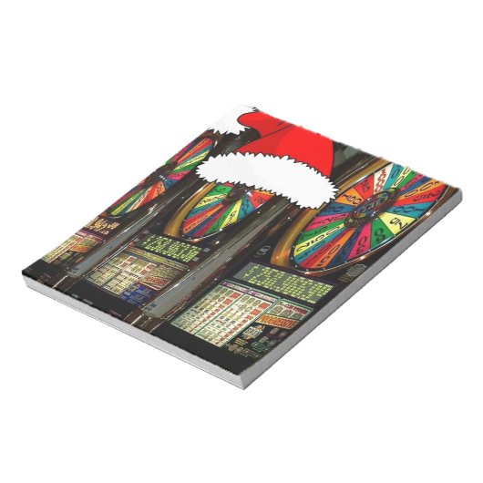 Weihnachtsmannmütze Notizblock (Rotiert)