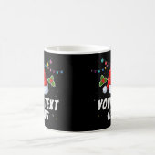 Weihnachtsmannmütze personalisierter Text Weihnach Kaffeetasse (Mittel)