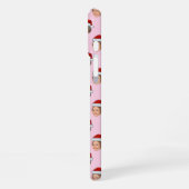 Weihnachtsmannmütze Personalisiertes Gesicht 2 Fot iPhone Hülle (Linke Seite)