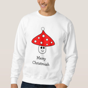 Weihnachtsmannmütze-Pilz-Sweatshirt Sweatshirt