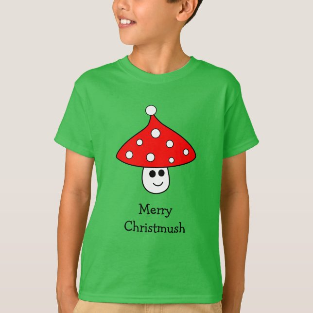 Weihnachtsmannmütze Pilzsaal T - Shirt (Kind) (Vorderseite)