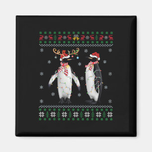 Weihnachtsmannmütze Pinguin Bird Xmas Lighting Ugl Magnet