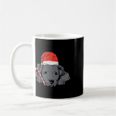 Weihnachtsmannmütze Pitbuli Pit Hund Weihnachtsfra Kaffeetasse (Links)