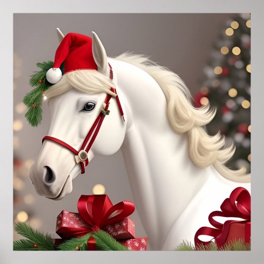 Weihnachtsmannmütze Poster (Vorne)