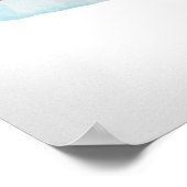 Weihnachtsmannmütze Poster - Aquarellgestaltung (Ecke)