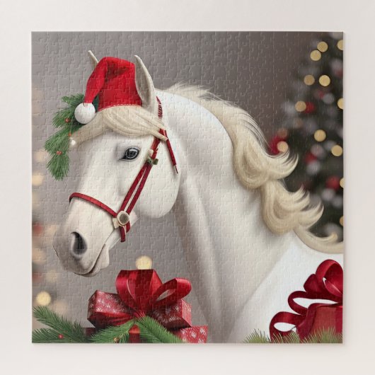Weihnachtsmannmütze Puzzle (Vertikal)