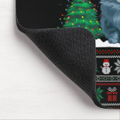Weihnachtsmannmütze Ragdoll Katze Weihnachtsbaum L Mousepad (Ecke)