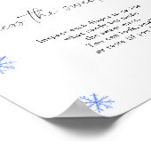 Weihnachtsmannmütze - raten Sie mal vom süßen Durc Poster (Ecke)