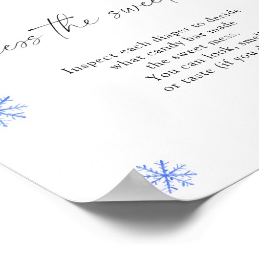 Weihnachtsmannmütze - raten Sie mal vom süßen Durc Poster (Ecke)