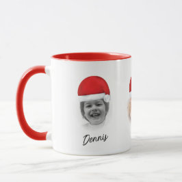 Weihnachtsmannmütze Red Christmas Grandkid Face Tasse