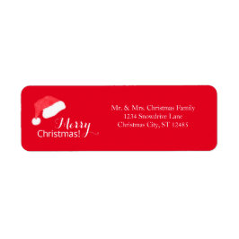 Weihnachtsmannmütze Red Christmas Return Address L