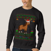 Weihnachtsmannmütze Reitpferd Match Ugly Horse Chr Sweatshirt (Vorderseite)