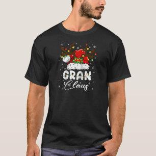 Weihnachtsmannmütze Rentier Weihnachtsbeleuchtung  T-Shirt