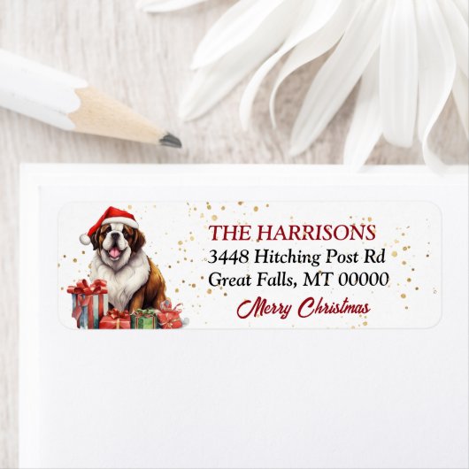 Weihnachtsmannmütze Saint Bernard Weihnachten (Insitu)