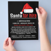 Weihnachtsmannmütze, Santa Claus Entertainer-Werbu Flyer (Hand)