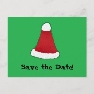 Weihnachtsmannmütze, Save the Date! Ankündigungspostkarte