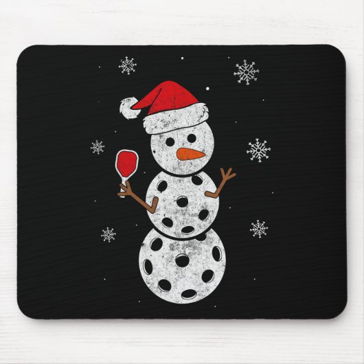 Weihnachtsmannmütze Schneemann Geschenke Für Xmas Mousepad (Vorne)