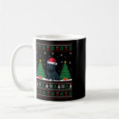 Weihnachtsmannmütze Scottie Dog Christmas Tree Lig Kaffeetasse (Links)