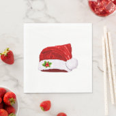 Weihnachtsmannmütze Serviette (Beispiel)