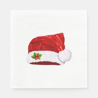 Weihnachtsmannmütze Serviette