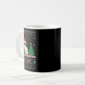 Weihnachtsmannmütze Siamese Katze Weihnachtsbaum L Kaffeetasse (Vorderseite Links)