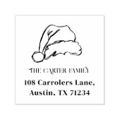 Weihnachtsmannmütze Sketch Rücksendeadresse Permastempel (Design)