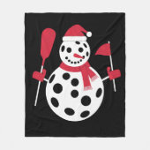 Weihnachtsmannmütze Snowman Family Xmas Matching P Fleecedecke (Vorderseite)