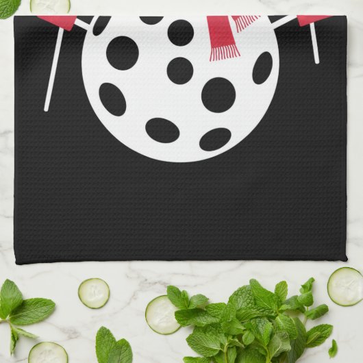 Weihnachtsmannmütze Snowman Family Xmas Matching P Geschirrtuch (Gefaltet)