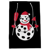 Weihnachtsmannmütze Snowman Family Xmas Matching P Mittlere Geschenktüte (Vorderseite)