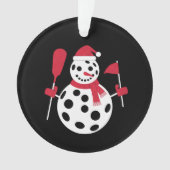 Weihnachtsmannmütze Snowman Family Xmas Matching P Ornament (Vorderseite)