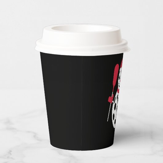 Weihnachtsmannmütze Snowman Family Xmas Matching P Pappbecher (Rechts)