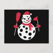 Weihnachtsmannmütze Snowman Family Xmas Matching P Postkarte (Vorderseite)