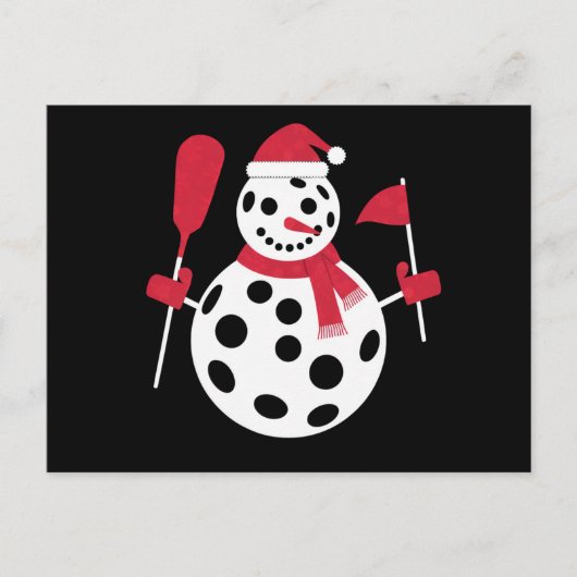 Weihnachtsmannmütze Snowman Family Xmas Matching P Postkarte (Vorderseite)