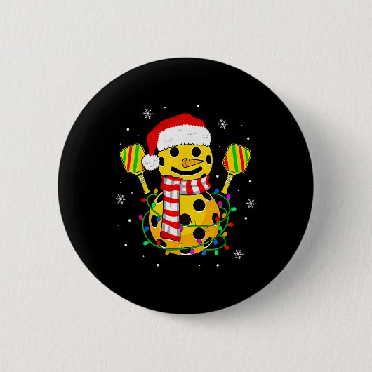Weihnachtsmannmütze Snowman Geschenke für Weihnach Button (Vorderseite)