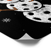 Weihnachtsmannmütze Snowman Geschenke für Weihnach Poster (Ecke)