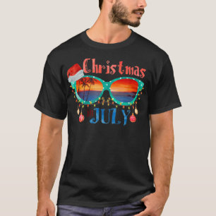Weihnachtsmannmütze Sonnenbrille Weihnachten im Ju T-Shirt