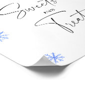 Weihnachtsmannmütze - Süßigkeiten und Leckereien B Poster (Ecke)