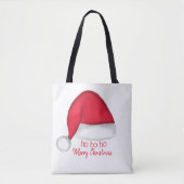Weihnachtsmannmütze Tote Bag Tasche (Vorderseite)
