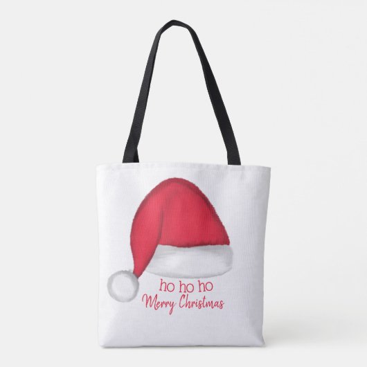 Weihnachtsmannmütze Tote Bag Tasche (Rückseite)