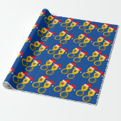 Weihnachtsmannmütze Tuba Geschenkpapier (Ungerollt)