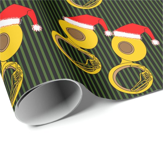 Weihnachtsmannmütze Tuba Sertipes Geschenkpapier (Rolleneckpunkt)