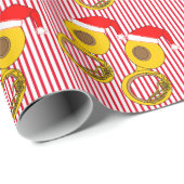 Weihnachtsmannmütze Tuba Sertipes Geschenkpapier (Rolleneckpunkt)