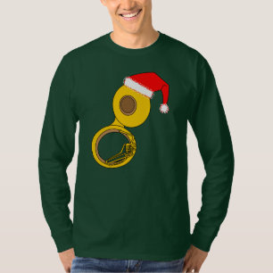 Weihnachtsmannmütze Tuba T-Shirt