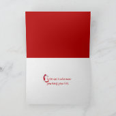 Weihnachtsmannmütze über den Vorsitz von Adirondac Karte (Innenseite)